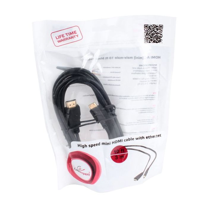 Кабель мультимедийный HDMI A to HDMI C (mini), 1.8m Cablexpert (CC-HDMI4C-6) изображение 2