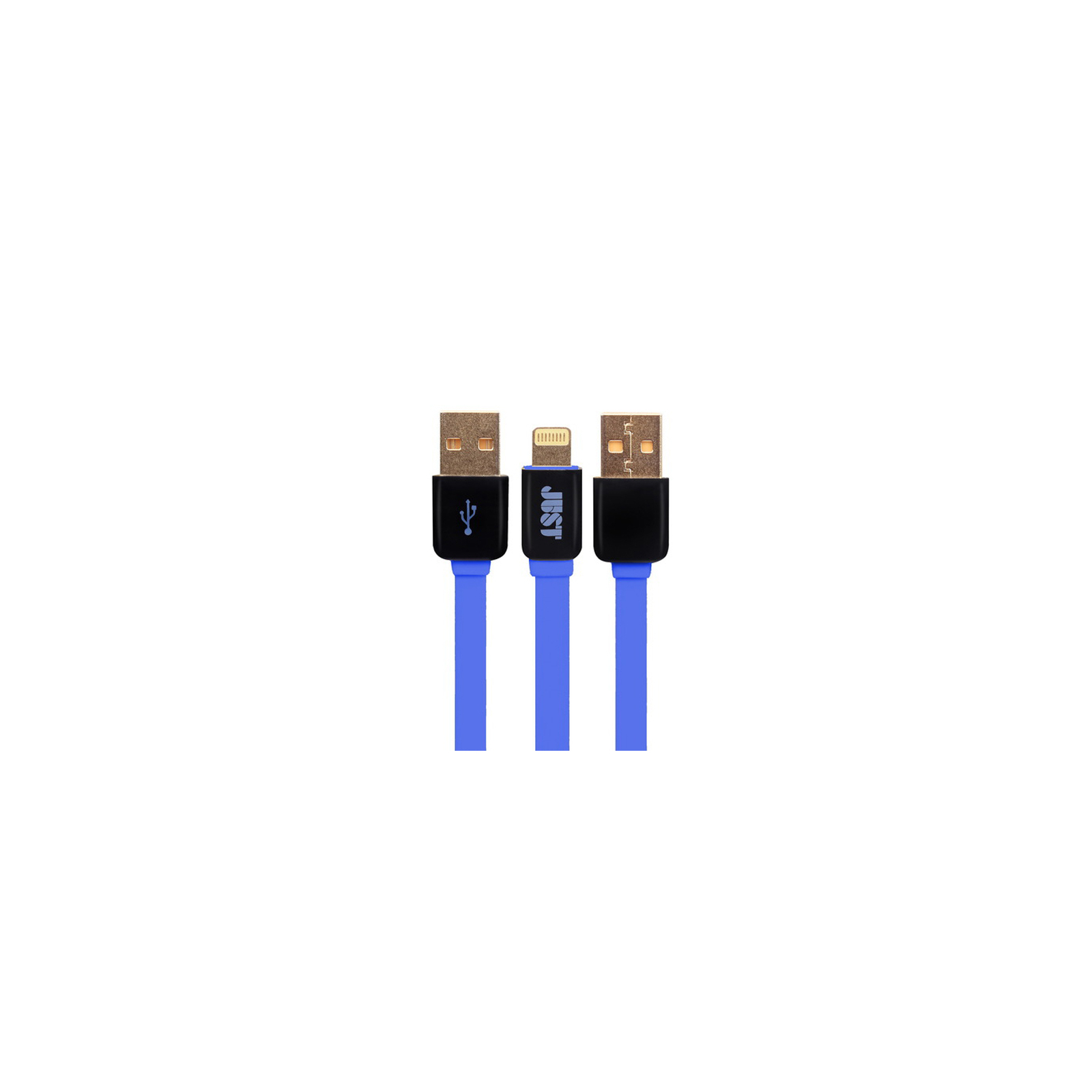 Дата кабель USB 2.0 AM to Lightning 1.2m Rainbow Blue Just (LGTNG-RNBW-BL)