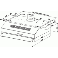 Вытяжка кухонная Faber 741 A60 W Plus изображение 2