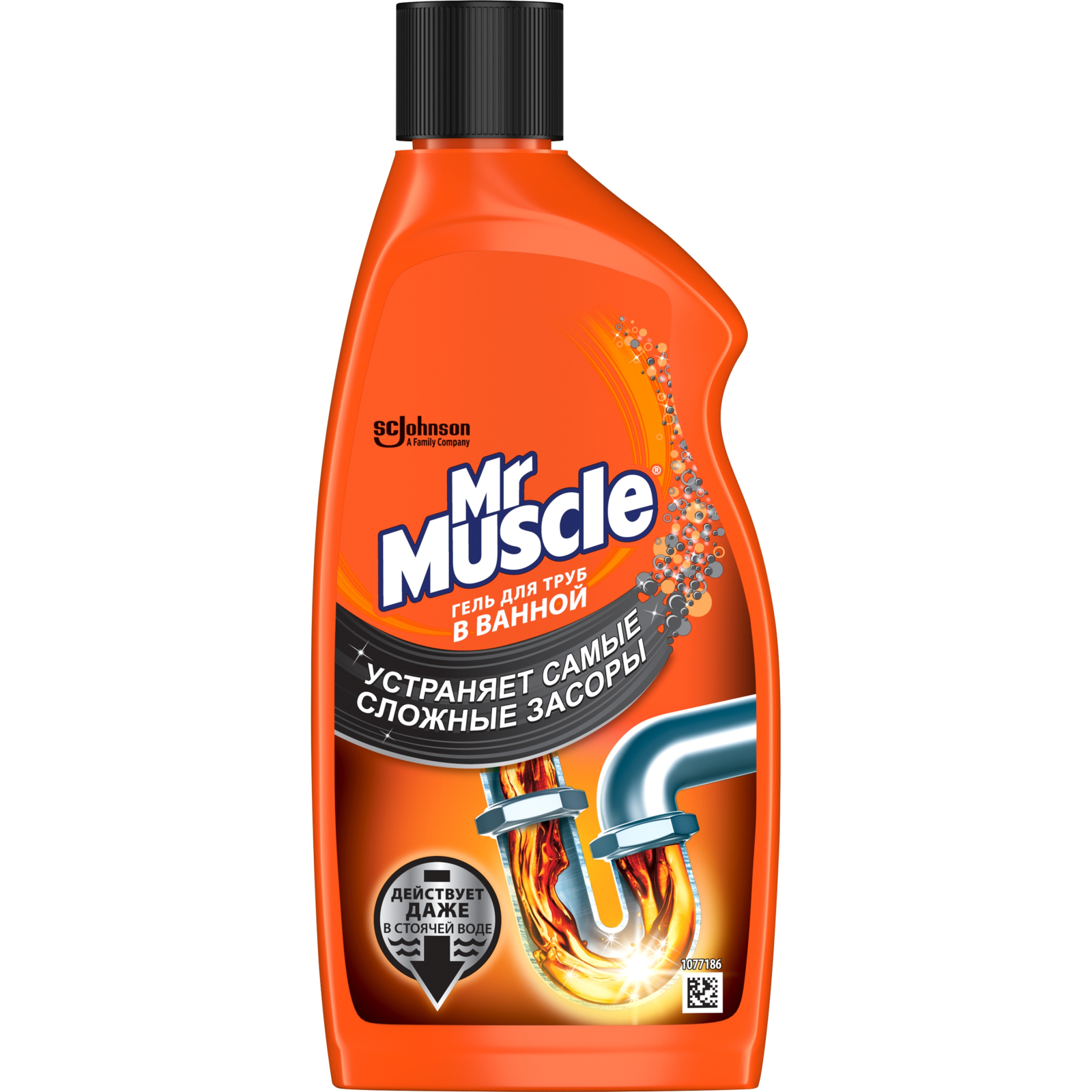Средство для прочистки труб Mr Muscle гель против тяжелых засоров в ванной 500 мл (5010182992760)