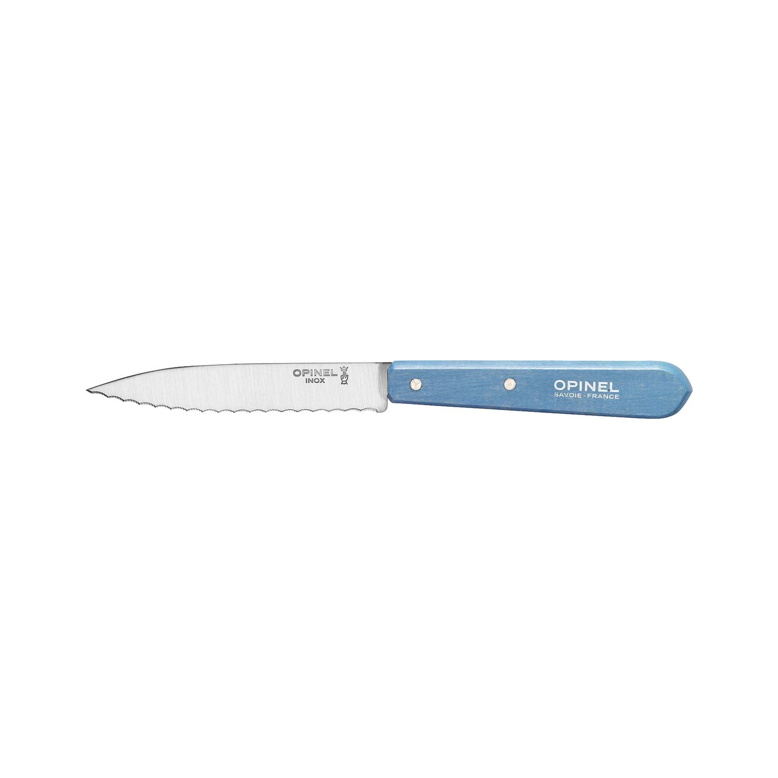 Кухонный нож Opinel №113 Serrated голубой (001569-b)