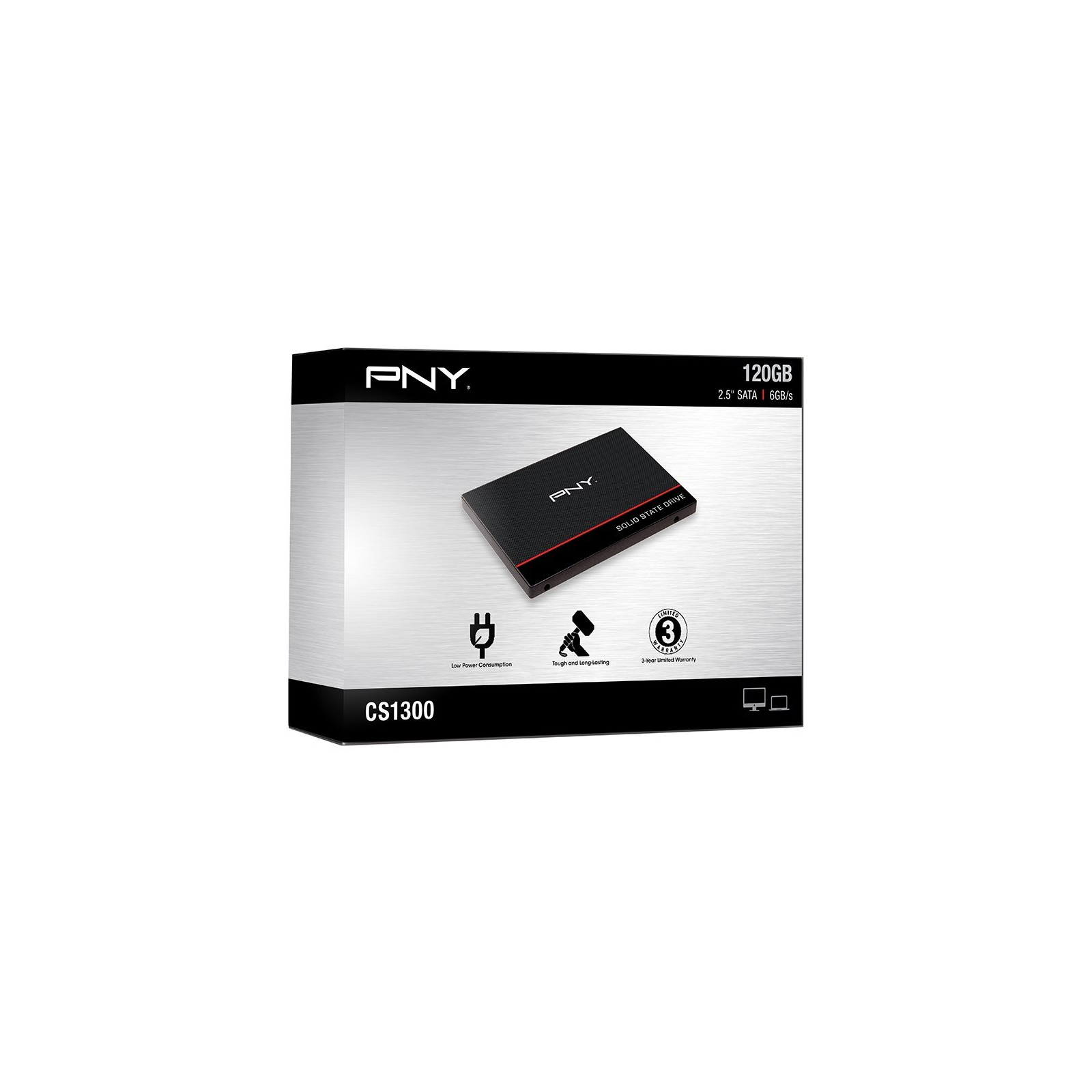 Накопичувач SSD 2.5" 120GB PNY (SSD7CS1311-120-RB) зображення 5