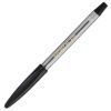 Ручка шариковая Buromax non-retractable JOBMAX, rubber grip, black (BM.8100-02)