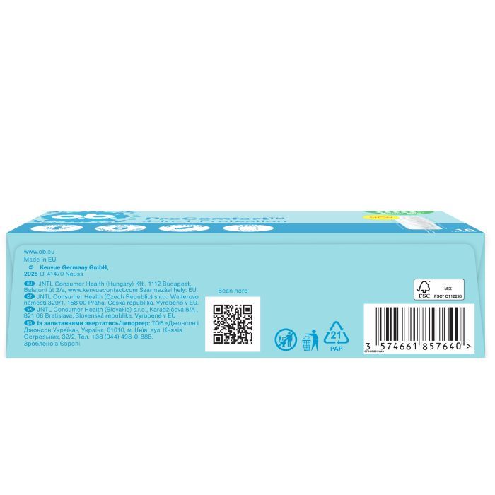 Тампоны o.b. ProComfort Super Plus 16 шт. (3574661331157/3574661857640) изображение 2