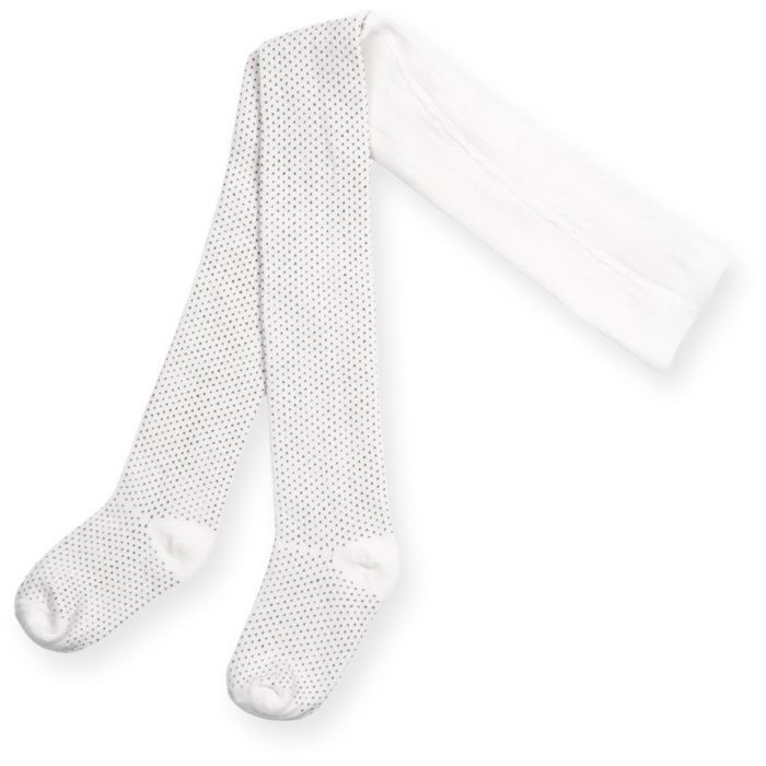 Колготки детские Bibaby для девочек в точечку белые (68001-92/G-white)