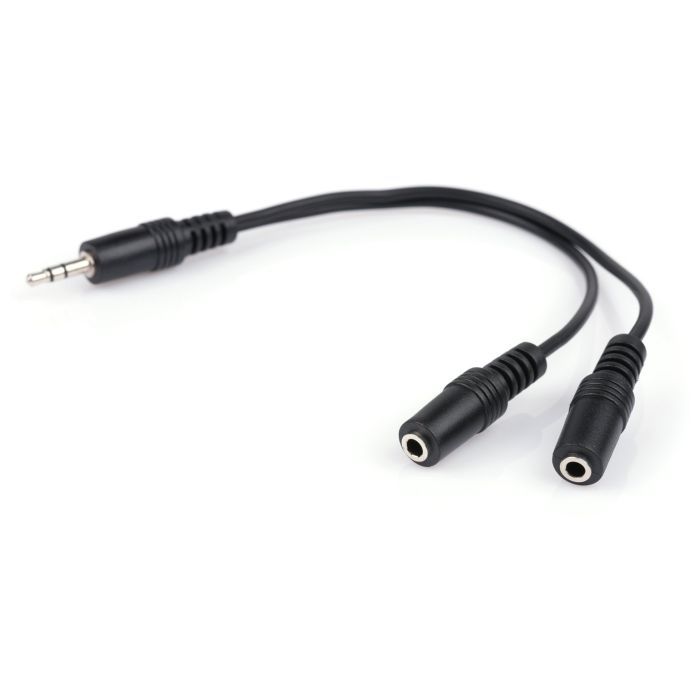 Переходник Jack 3.5mm M/2хF 0.2m Vinga (3.5STMF02-0.2)