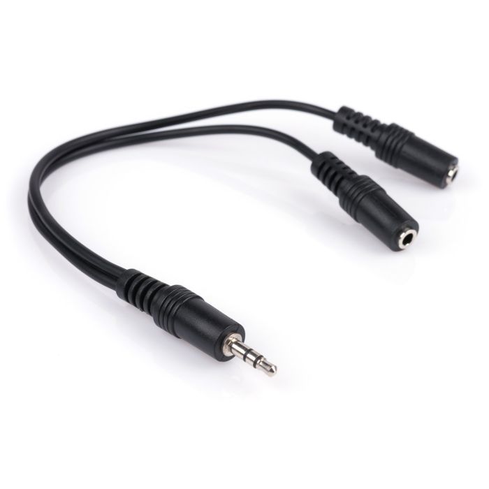 Переходник Jack 3.5mm M/2хF 0.2m Vinga (3.5STMF02-0.2) изображение 2