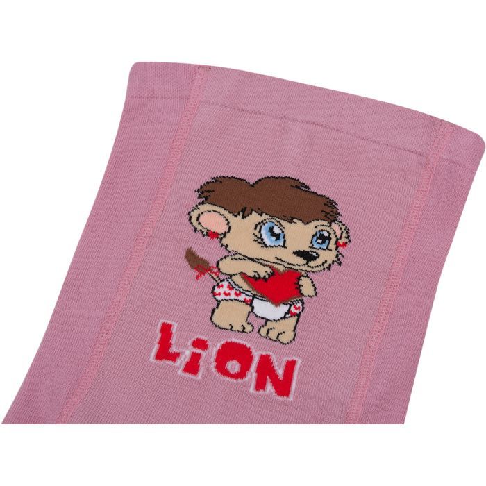 Колготки детские UCS Socks со львенком (M0C0301-0922-3G-pink) изображение 3