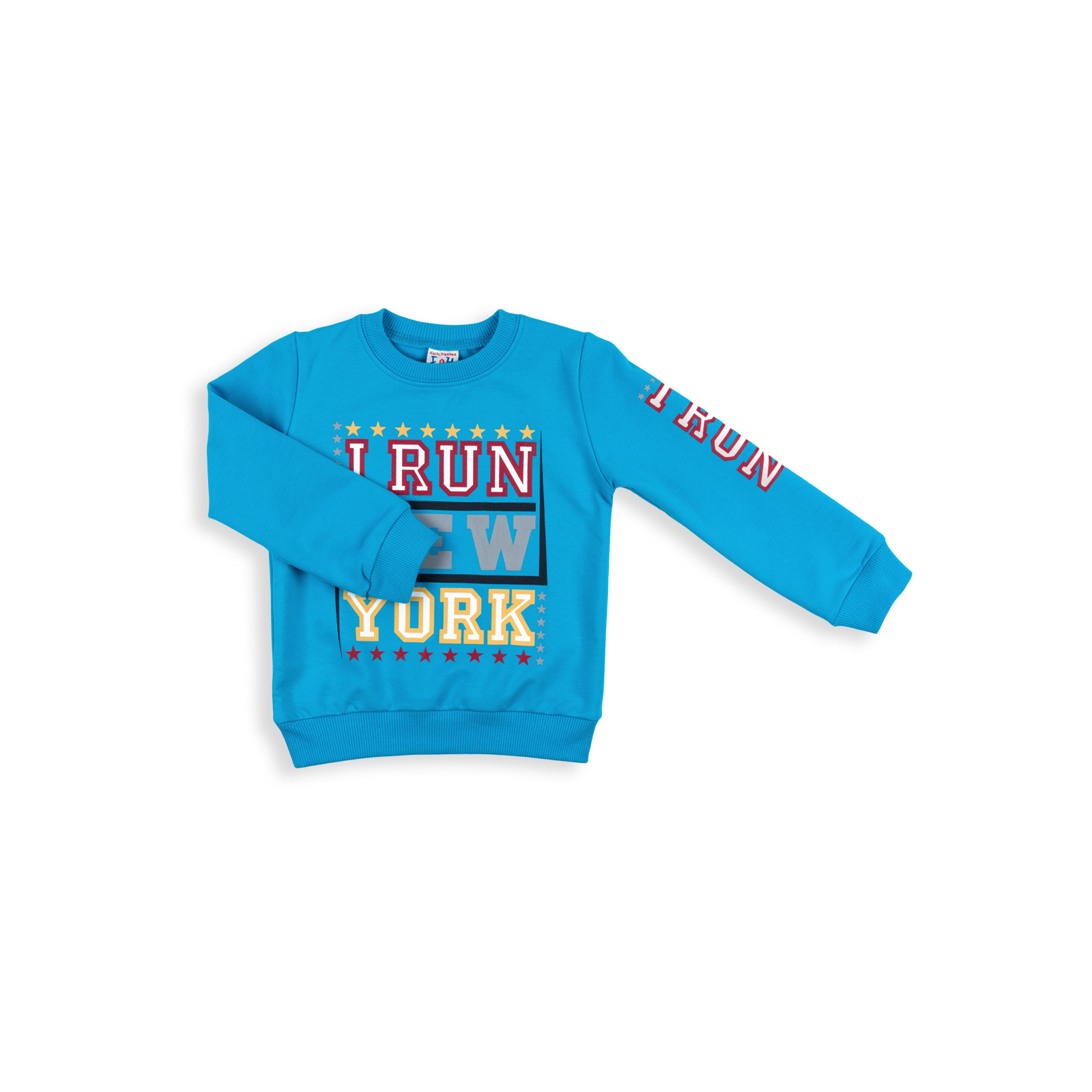 Набір дитячого одягу Breeze "I RUN NEW YORK" (8278-104B-gray) зображення 2