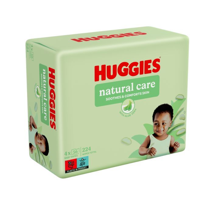 Детские влажные салфетки Huggies Natural Care 56 х 4 шт (5029053550183)