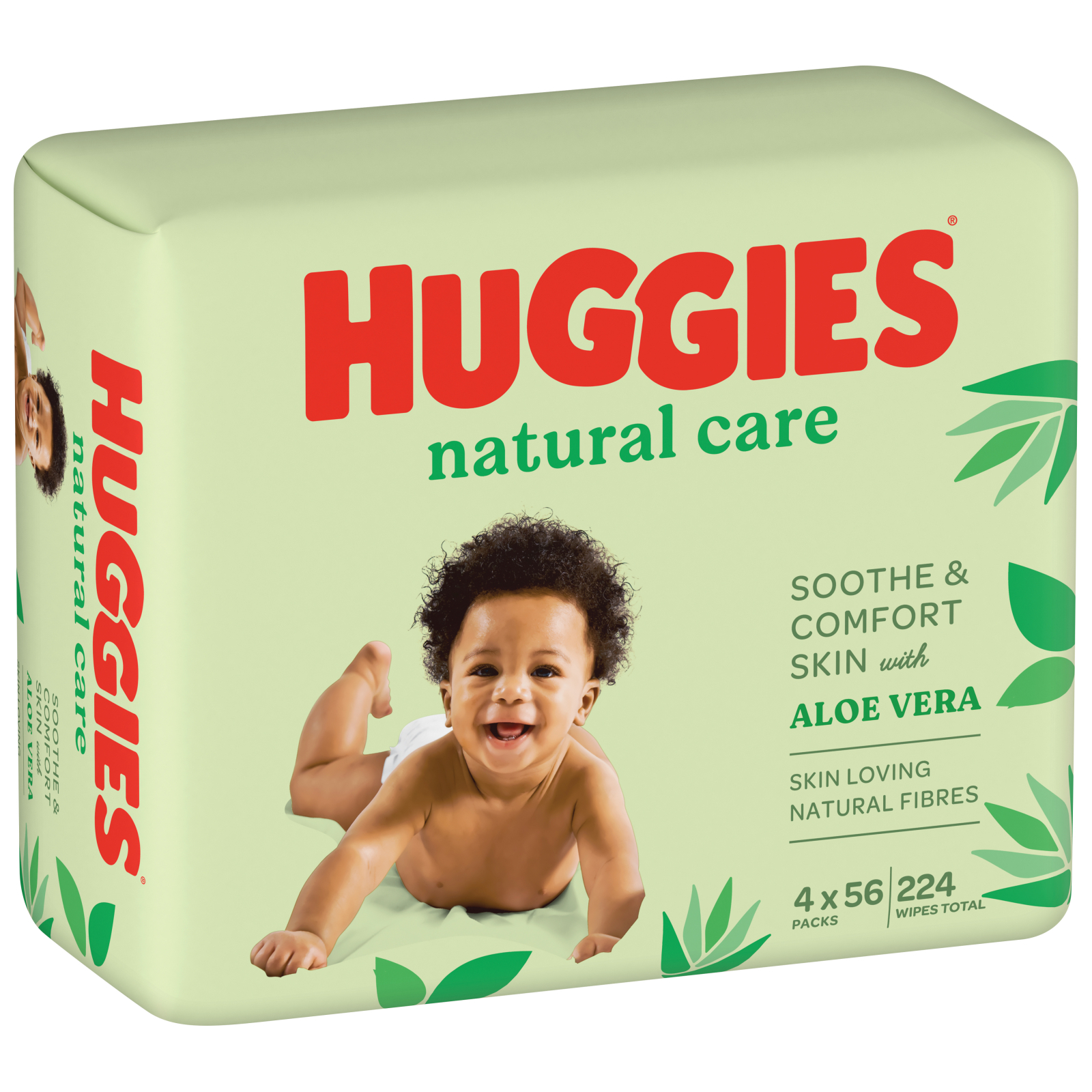 Детские влажные салфетки Huggies Natural Care 56 х 4 шт (5029053550183)