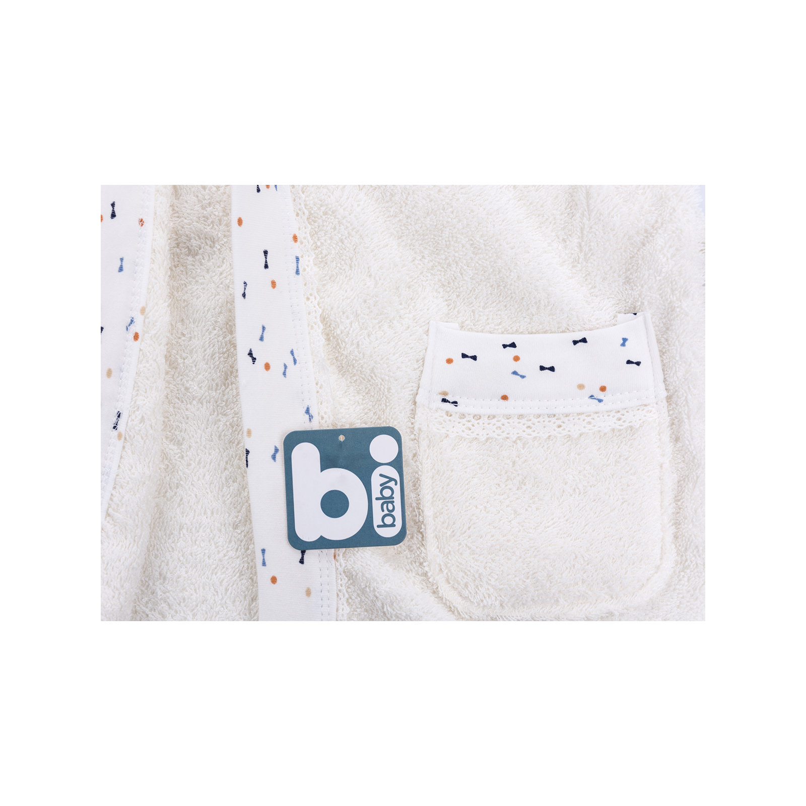 Дитячий халат Bibaby с бабочками (66070-98G-beige) зображення 5