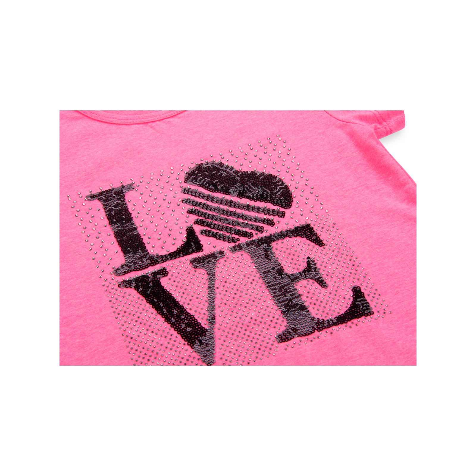 Набір дитячого одягу Breeze з написом "LOVE" із паєток (8307-140G-yellow) зображення 8