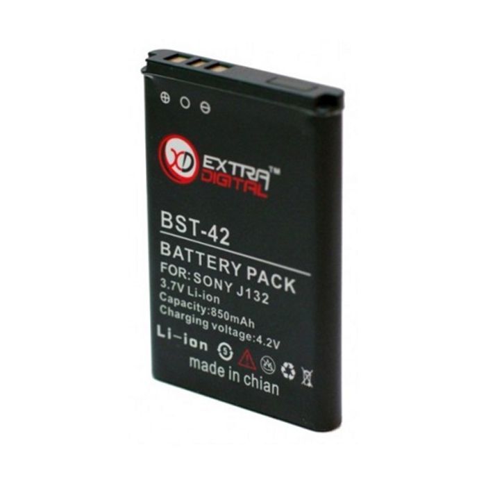 Аккумуляторная батарея Extradigital Sony Ericsson BST-42 (850 mAh) (DV00DV6076) изображение 2