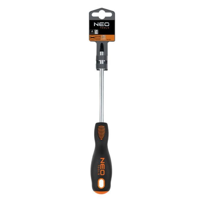 Отвертка Neo Tools крестовая PH1 x 100 мм, CrMo (04-022) изображение 2