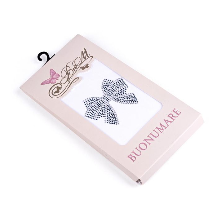 Колготки дитячі BNM з бантиком зі страз (M0C0302-0989-139-156G-white) зображення 2
