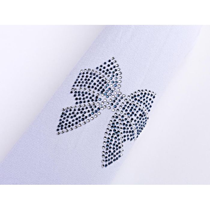 Колготки дитячі BNM з бантиком зі страз (M0C0302-0989-139-156G-white) зображення 3