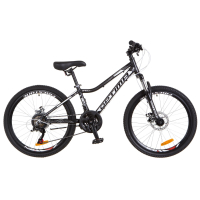 Велосипед Optimabikes 24" BLACKWOOD 2018 AM 14G DD рама-12,5" Al черно-белый (OPS-OP-24-031)