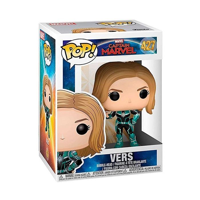 Фигурка для геймеров Funko Pop Капитан Марвел в зеленом костюме серии "Капитан Марвел" (36342) изображение 2