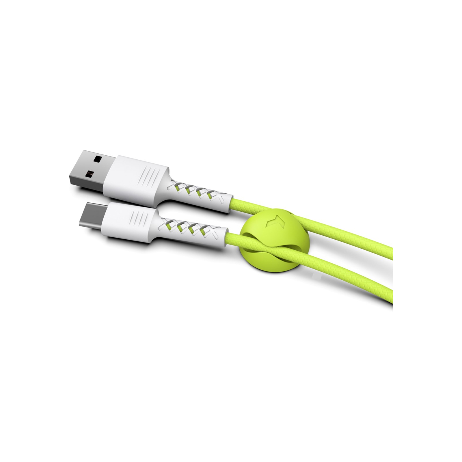 Дата кабель USB 2.0 AM to Type-C 1.0m Soft white/lime Pixus (4897058531169) зображення 3