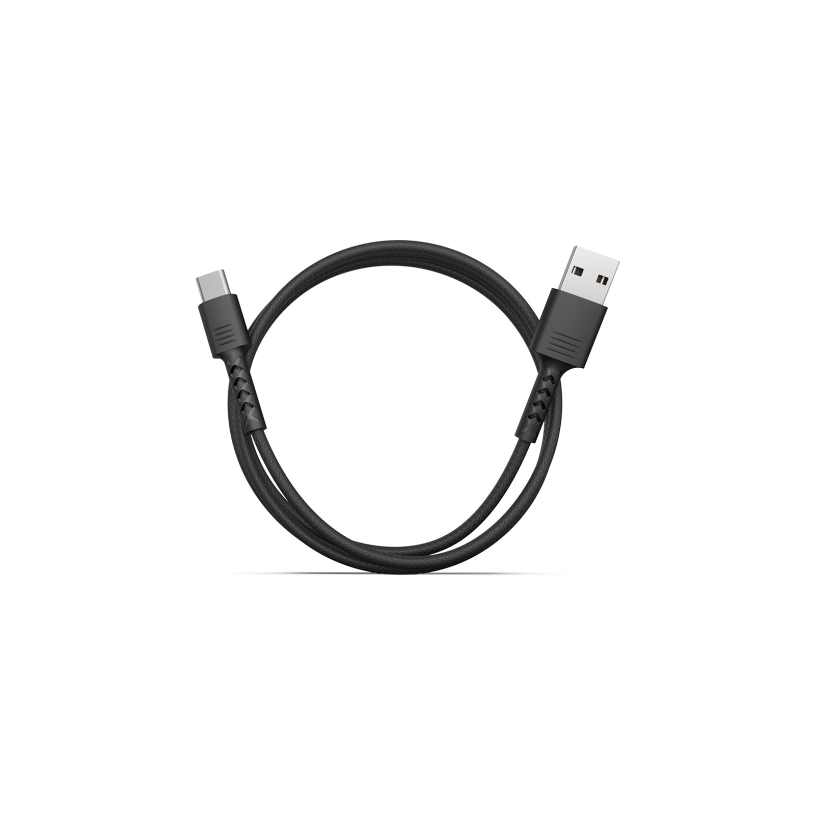 Дата кабель USB 2.0 AM to Type-C 1.0m Soft black Pixus (4897058530919) зображення 2