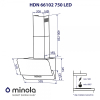 Витяжка кухонна Minola HDN 66102 BL 1000 LED зображення 11