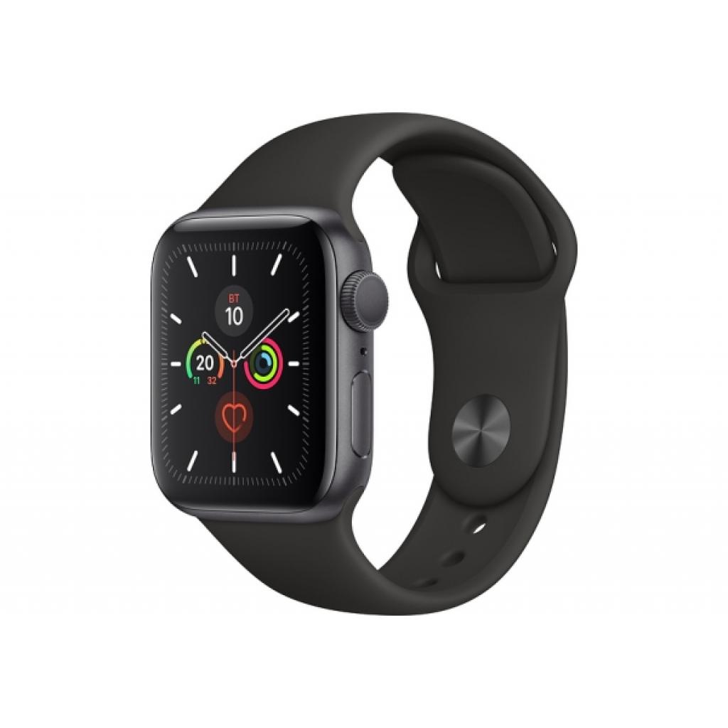 Смарт-годинник Apple Watch Series 5 GPS, 40mm Space Grey Aluminium Case with Blac (MWV82UL/A) зображення 2
