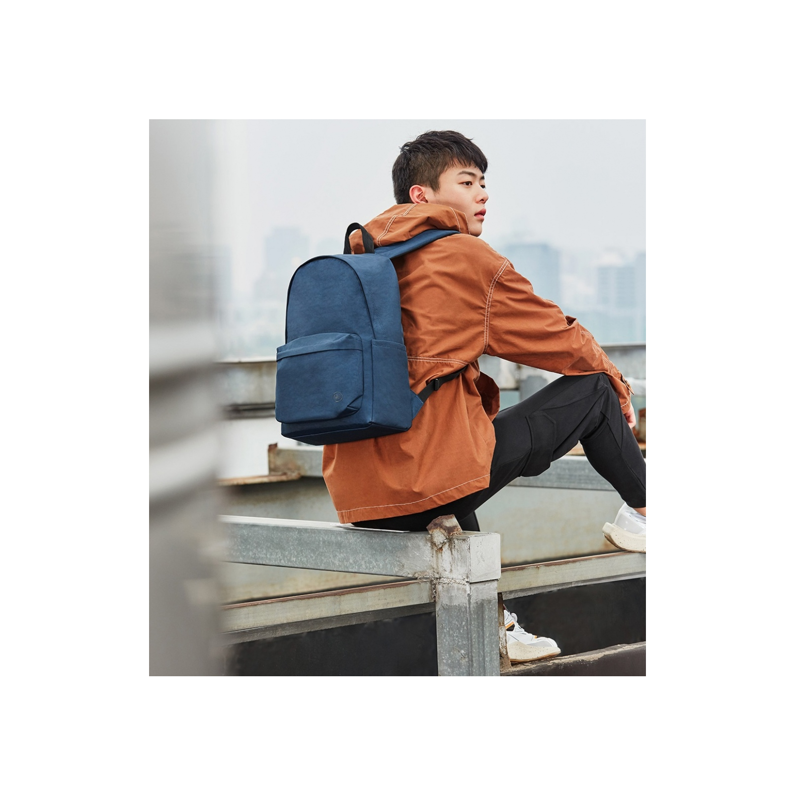 Рюкзак туристический Xiaomi 14" RunMi 90 Points Youth College Backpack Navy (6972125147950) изображение 4