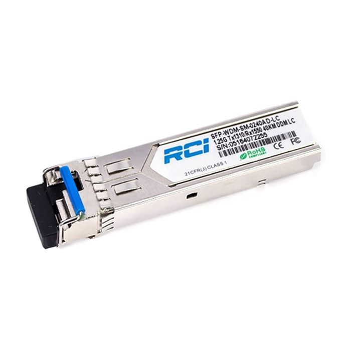 Модуль SFP 1G, 80km, SC, Tx 1550nm RCI (SFP-WDM-SM-0280BD)