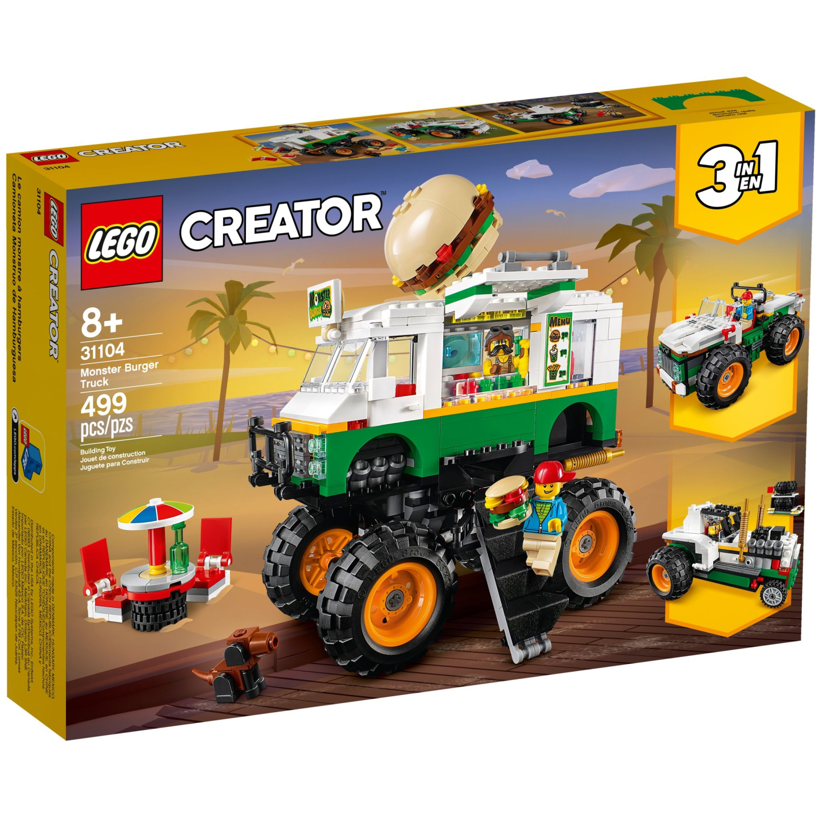 Конструктор LEGO Creator Вантажівка-монстр з гамбургерами (31104)