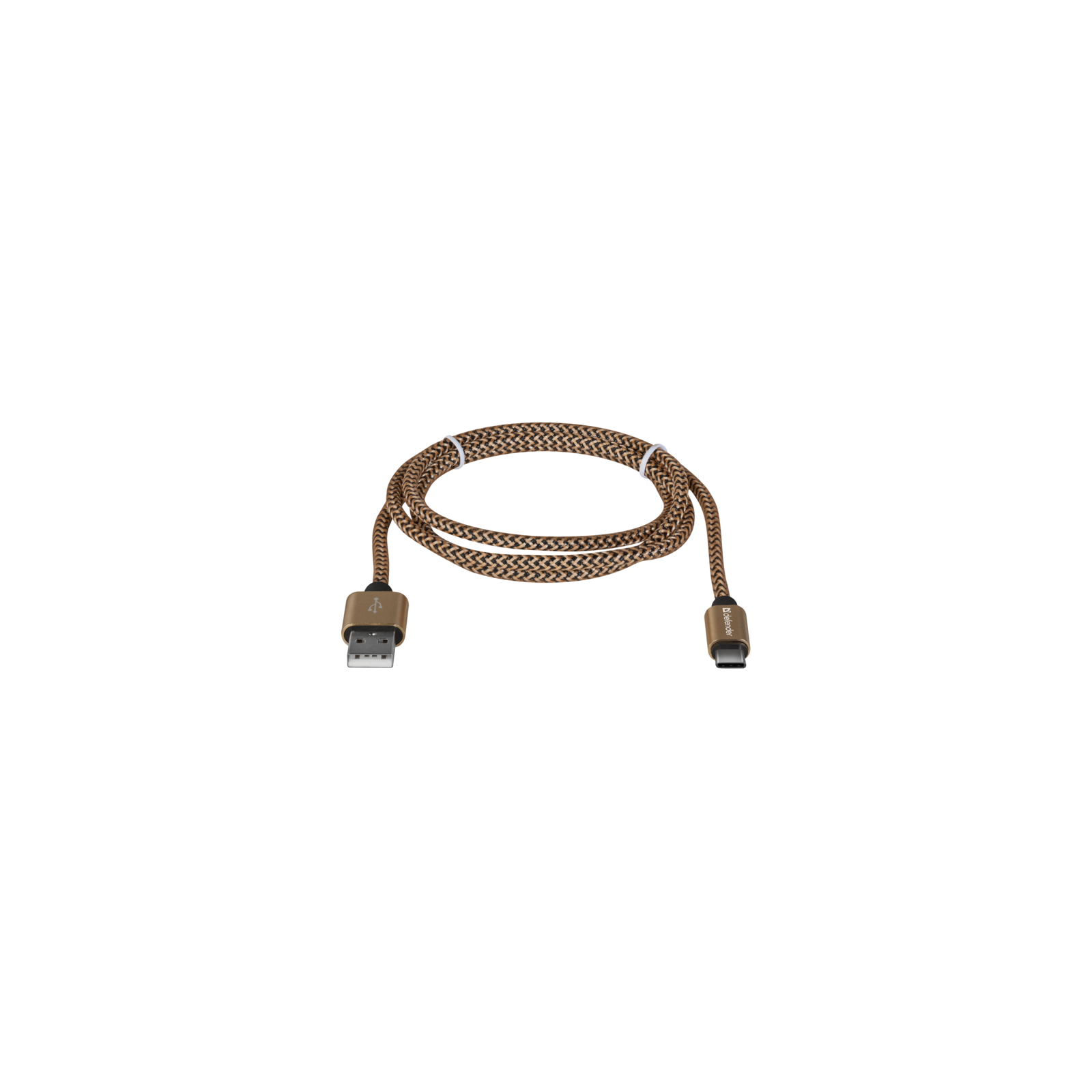 Дата кабель USB 2.0 AM to Type-C 1.0m USB09-03T PRO gold Defender (87812) зображення 2