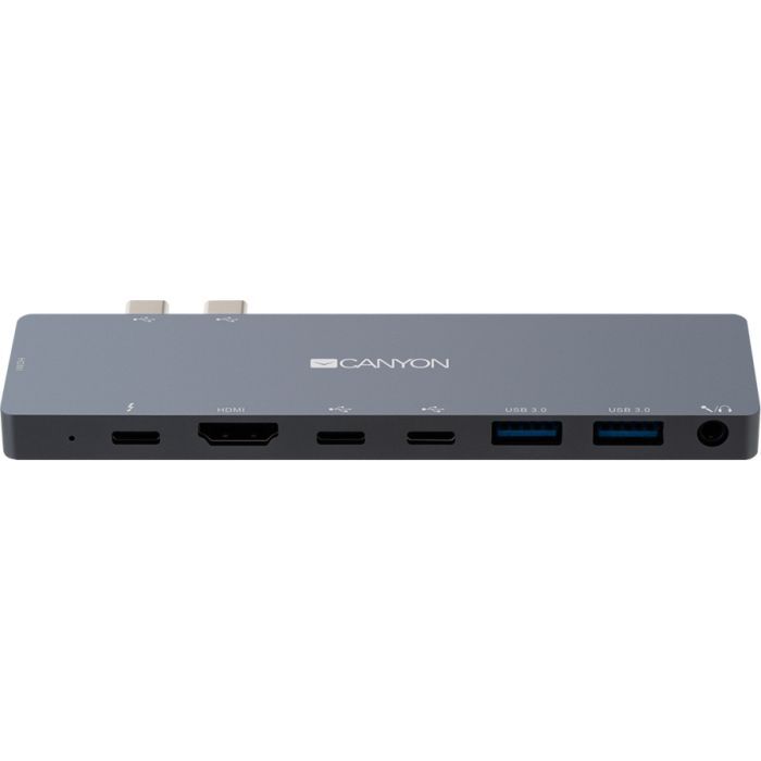 Порт-реплікатор Canyon Docking Station with 8 ports, 1*Type C PD100W+2*Type C (CNS-TDS08DG) зображення 2