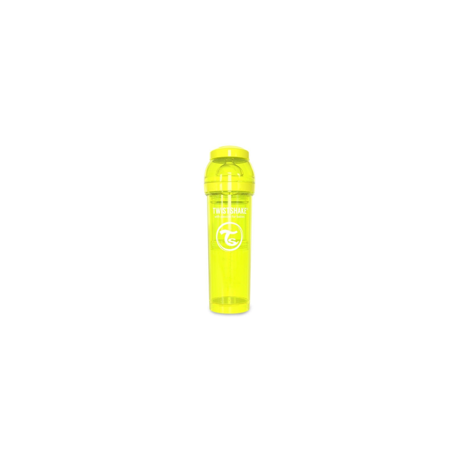 Пляшечка для годування Twistshake антиколькова 330 мл, жовта (24884)