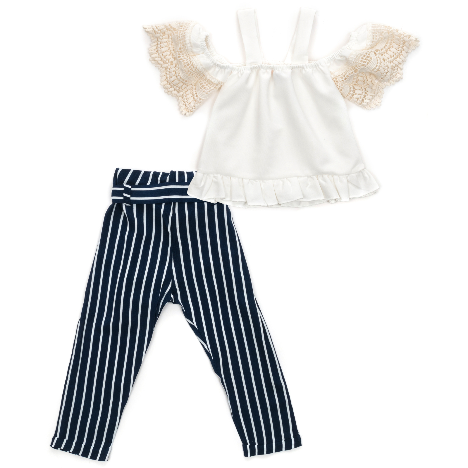 Набір дитячого одягу H.A топ з брюками (371-116G-cream) зображення 4