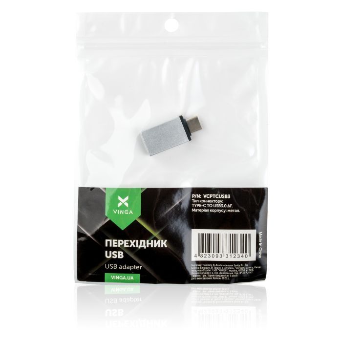 Переходник Type-C to USB3.0 AF Vinga (VCPTCUSB3) изображение 4