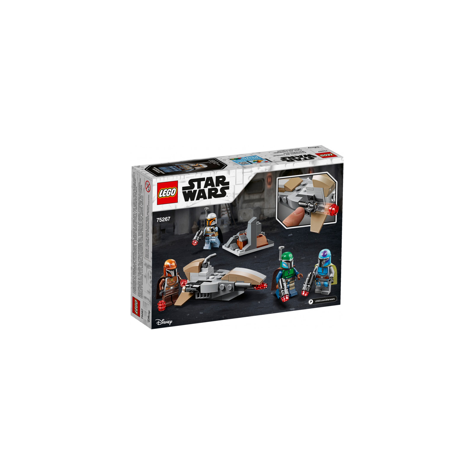 Конструктор LEGO Star Wars Боевой набор: мандалорцы 102 детали (75267) изображение 6