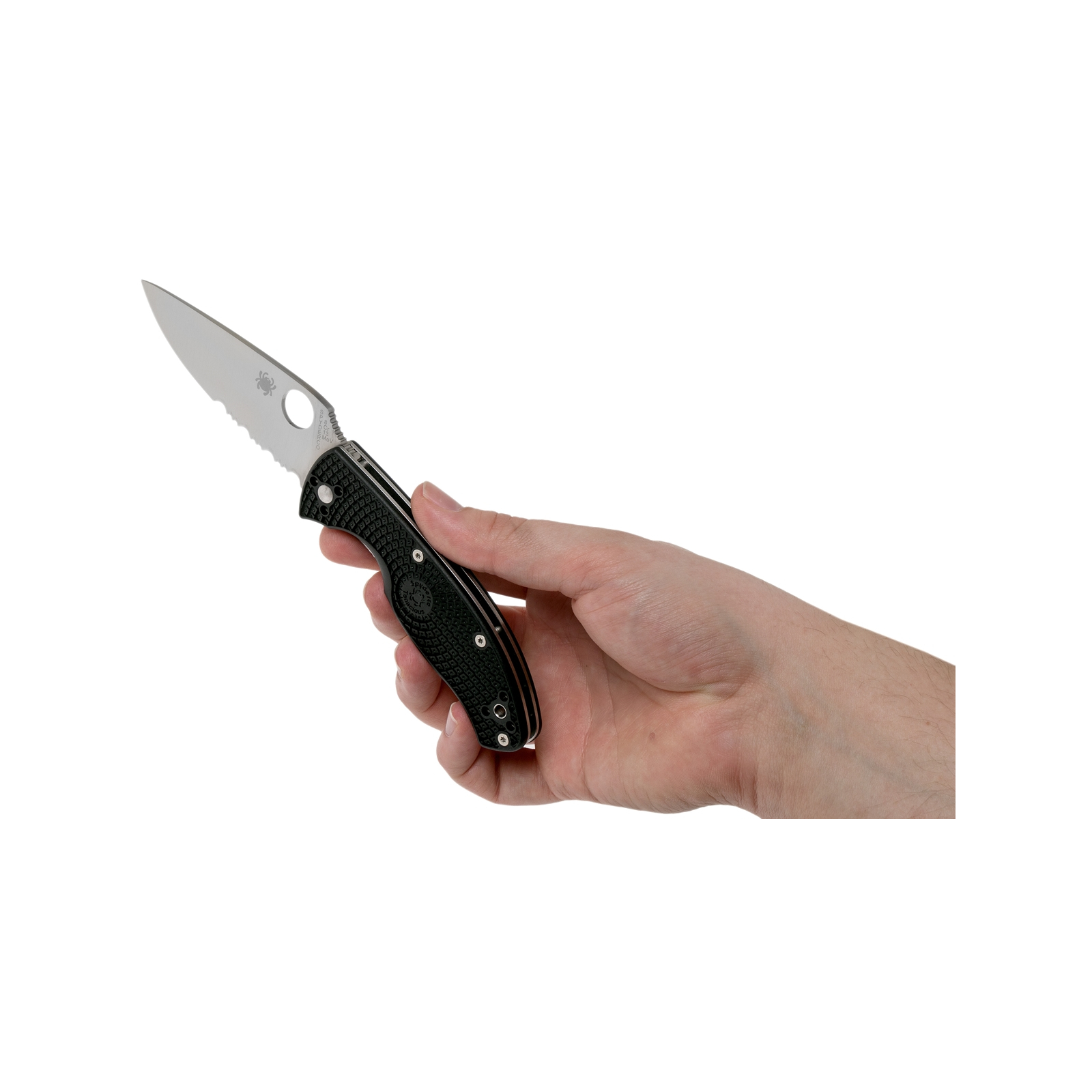 Нож Spyderco Tenacious FRN Black Blade (C122PBBK) изображение 8