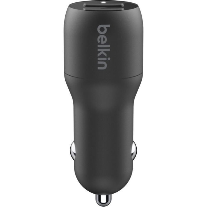 Зарядное устройство Belkin Car Charger 24W Dual USB-A, USB-A - MicroUSB, 1m, black (CCE002BT1MBK) изображение 2