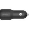 Зарядний пристрій Belkin Car Charger 24W Dual USB-A, USB-A - MicroUSB, 1m, black (CCE002BT1MBK) зображення 3