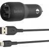 Зарядний пристрій Belkin Car Charger 24W Dual USB-A, USB-A - MicroUSB, 1m, black (CCE002BT1MBK) зображення 6