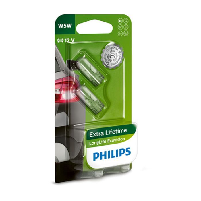 Автолампа Philips 5W (12961 LLECO B2) зображення 2