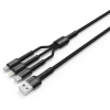 Дата кабель USB 2.0 AM to Lightning + Micro 5P + Type-C 4.0A (20W) ColorWay (CW-CBU3003-GR) изображение 2