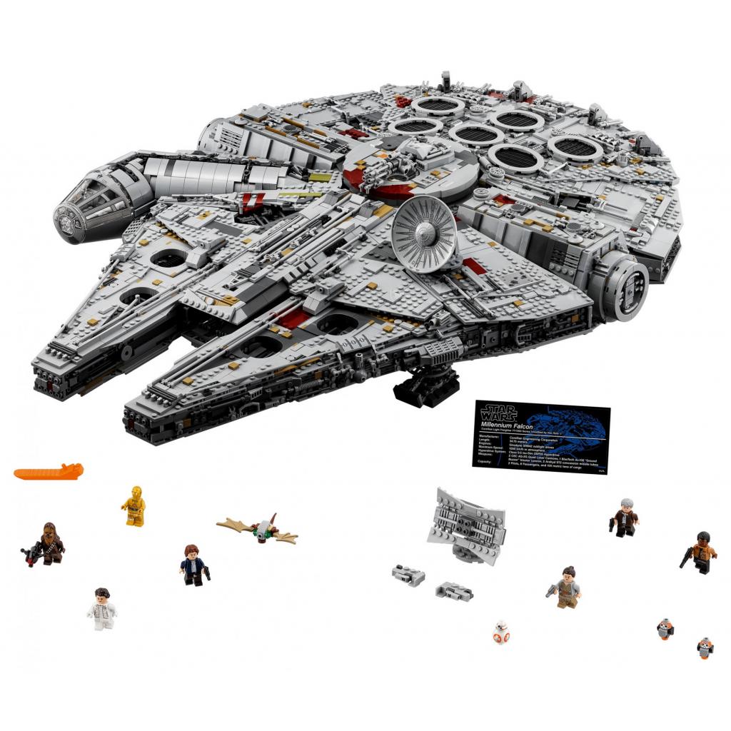 Конструктор LEGO Star Wars Сокол Тысячелетия Millennium Falcon 7541 деталь (75192) изображение 2