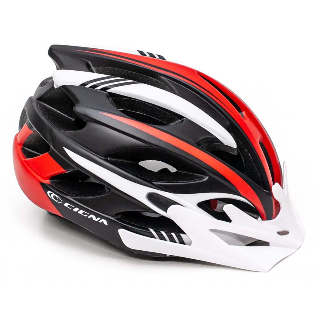 Шлем Cigna WT-016 М 54-57 см Black/White/Red (HEAD-036)