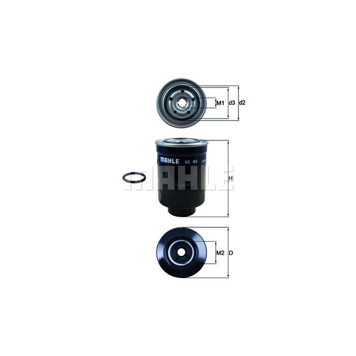 Фильтр топливный Mahle KC83D