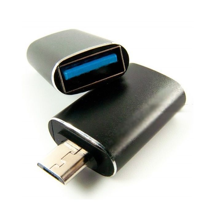 Переходник OTG USB - Micro-USB black Dengos (ADP-017) изображение 2