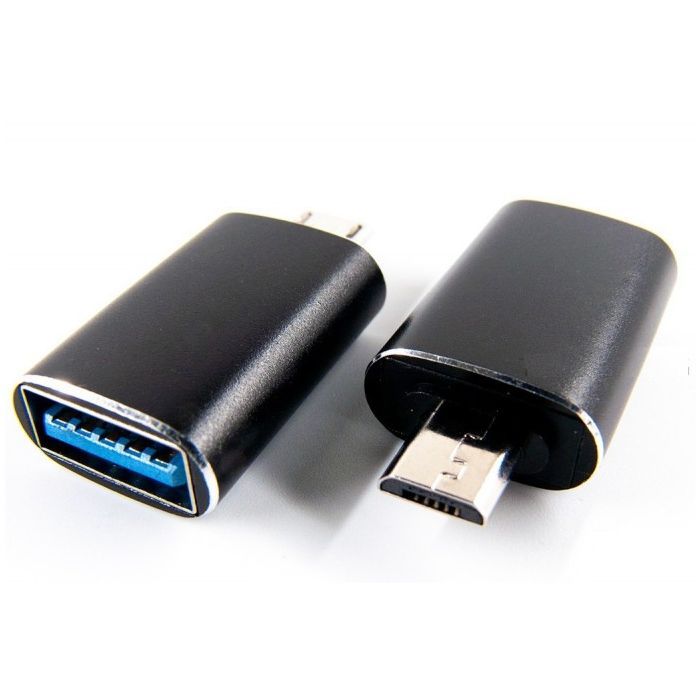 Переходник OTG USB - Micro-USB black Dengos (ADP-017) изображение 4