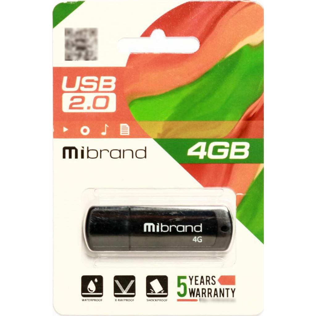 USB флеш накопитель Mibrand 32GB Grizzly Black USB 2.0 (MI2.0/GR32P3B) изображение 2