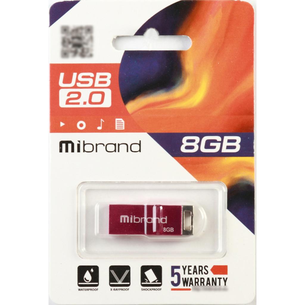 USB флеш накопитель Mibrand 8GB Сhameleon Black USB 2.0 (MI2.0/CH8U6B) изображение 2