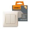 Переключатель Videx BINERA 2кл проходной кремовый (VF-BNSW2P-CR) изображение 4